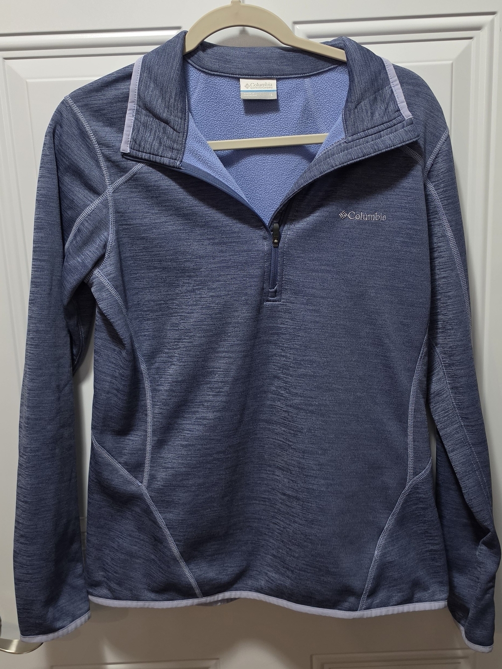 Columbia Quarter-Zip Fleece Pullover - Blue